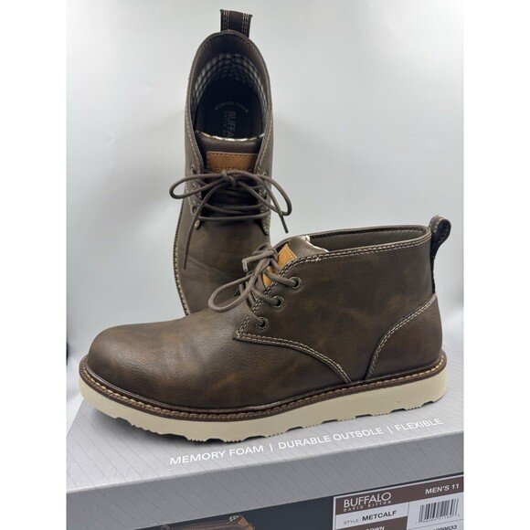 Buffalo Men\'s Chukka Boots Metcalf Brown Lace Up Boot Size 11 main image 5